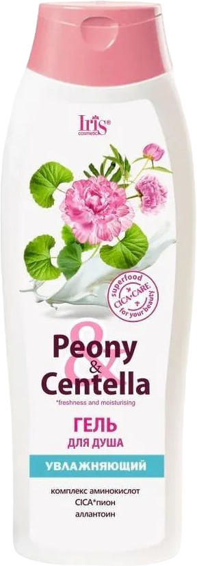Гель для душа увлажняющий | Peony&Centella | Iris Cosmetic