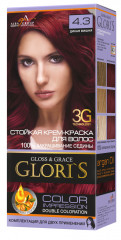 Крем-краска для волос «Glori's» 4.3 Дикая вишня