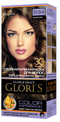 Крем-краска для волос «Glori's» 5.34 Лесной орех