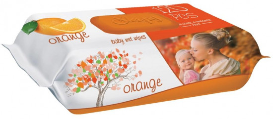Салфетки влажные детские «Orange»