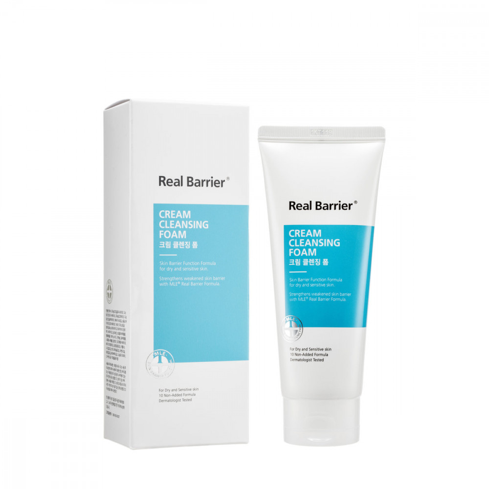 Пенка для умывания с нейтральным PH для чувствительной кожи лица Cream Cleansing Foam | Real Barrier
