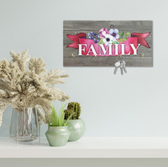 Ключница деревянная «Family»