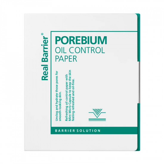 Матирующие салфетки от жирного блеска с мятой Porebium Oil Control Paper