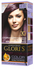 Крем-краска для волос «Glori's» 2.6 Божоле