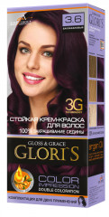 Крем-краска для волос «Glori's» 3.6 Баклажановый