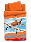 Комплект постельного белья Самолеты "Дасти" (арт.8447, панно, 1,5-спальный, бязь, 1 наволочка 70х70)