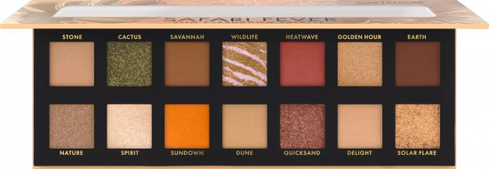 Палетка теней «Safari Slim Eyeshadow Palette», оттенок 010 Wild Life