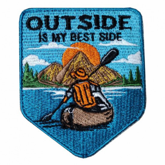 Шеврон «Outside is my best side»