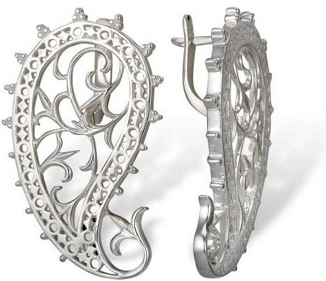 Серьги из серебра