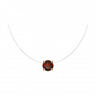 Колье из золочёного серебра с гранатом
