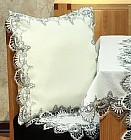 Наволочка декоративная — ришелье (арт. skt140-11, 50х50 см)