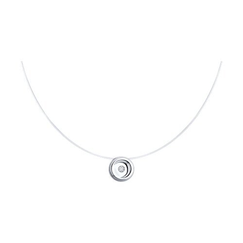 Колье из серебра с бриллиантом