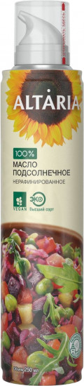 Масло-спрей подсолнечное нерафинированное