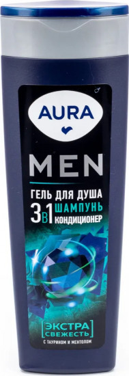 Гель для душа мужской 3 в 1 «Экстра свежесть»