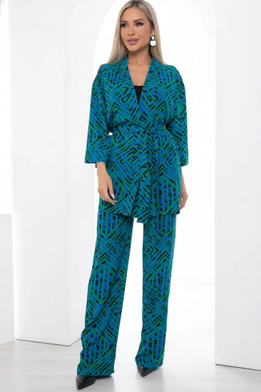 Костюм женский «Зарина» — Цвет сине-зеленый — LT Collection