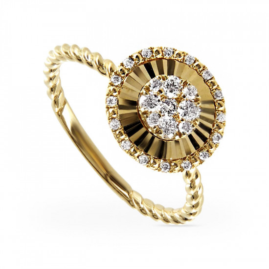 Кольцо из золота с бриллиантами