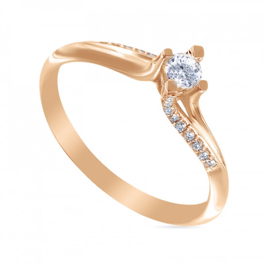 Кольцо из золота с бриллиантами