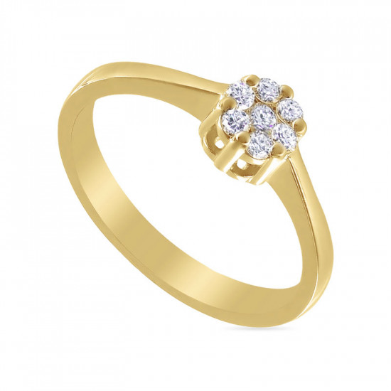 Кольцо из золота с бриллиантами