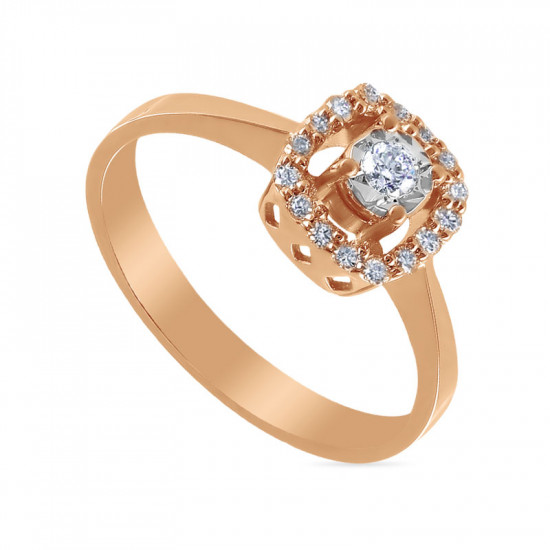 Кольцо из золота с бриллиантами