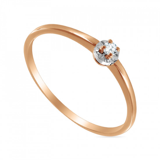 Кольцо из золота с бриллиантом