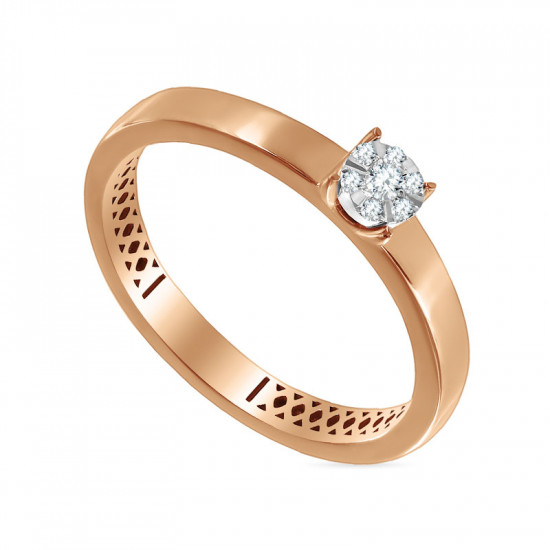 Кольцо из золота с бриллиантами