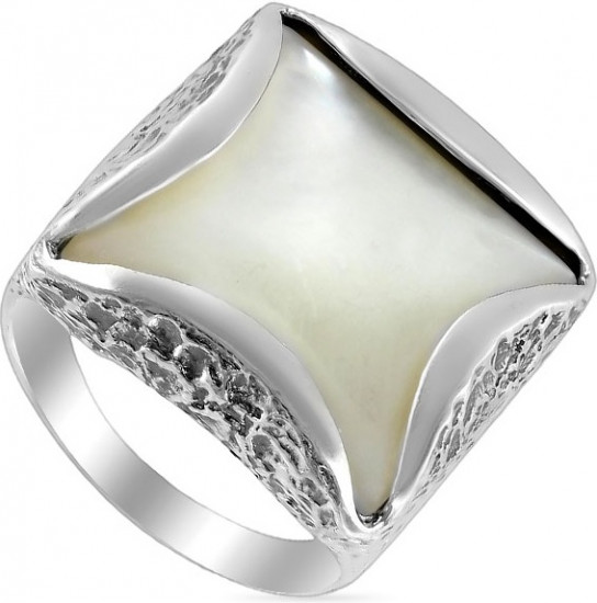 Кольцо из серебра с перламутром