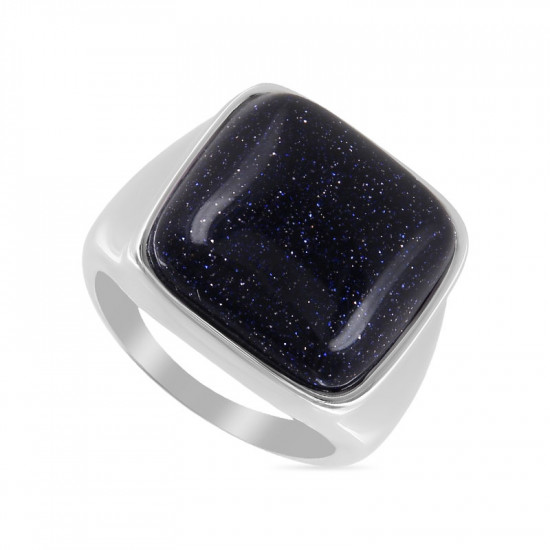 Кольцо из серебра с авантюрином