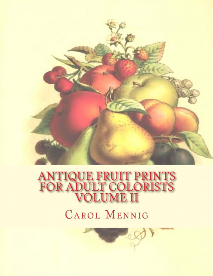 Antique Fruit Prints for Adult Colorists