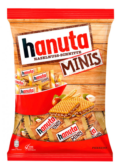 Вафли с шоколадно-ореховой начинкой «Hanuta Minis»