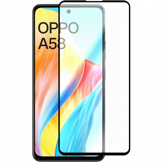 Стекло защитное Full Glue Premium для OPPO A58 4G
