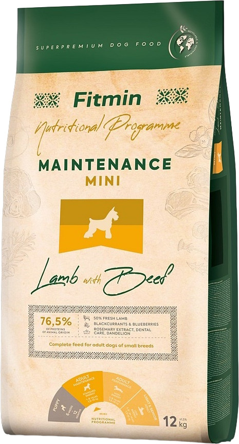 Корм для собак «Maintenance» | Lamb & Beef | Fitmin