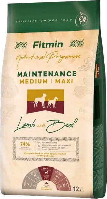 Корм для собак «Maintenance» | Lamb & Beef | Fitmin