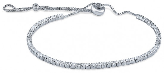 Браслет из серебра c фианитом