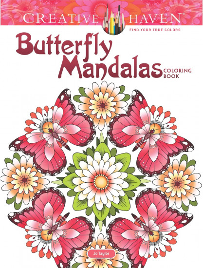 Creative Haven Butterfly Mandalas Coloring Book