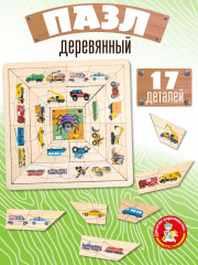 Пазлы деревянные «Паучок. Техника»