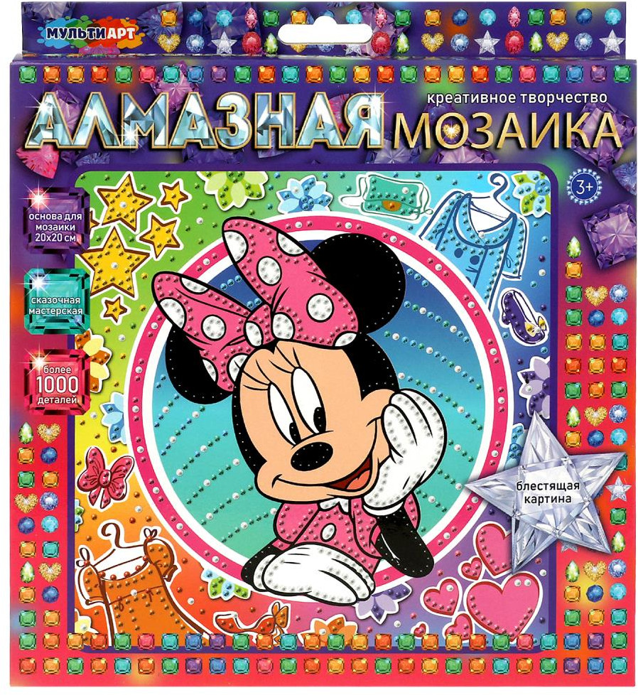Мозаика алмазная «Милая мышка» | Сказочная мастерская | Multi Art