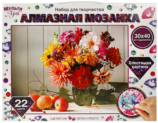 Алмазная мозаика «Букет»