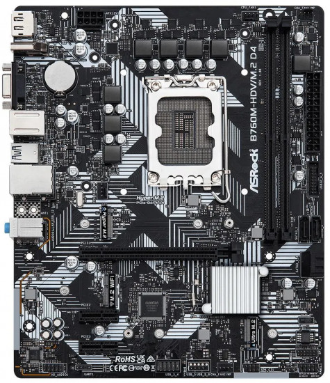 Материнская плата ASRock B760M-HDV/M.2 D4