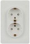 Розетка двойная с заземлением