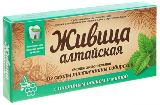 Смолка жевательная с пчелиным воском «Алтайская»