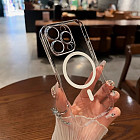 Чехол прозрачный с окошками на iPhone 15 Pro Мах