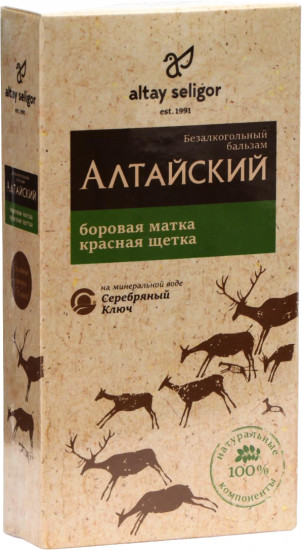 Бальзам с боровой маткой и красной щеткой «Алтайский»
