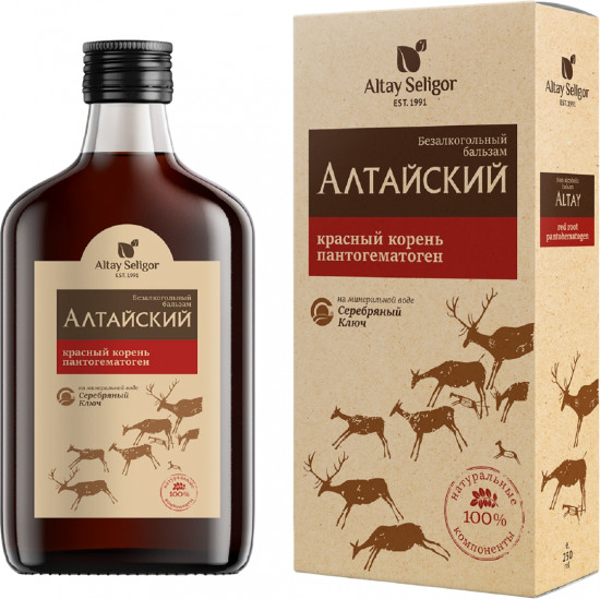 Бальзам с красным корнем и пантогематогеном «Алтайский»