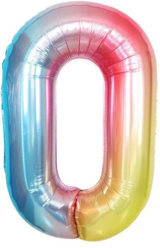 Шар фольгированный «Цифра 0»