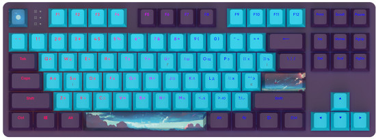 Клавиатура Dark Project DPO 87 Night Sky Violet