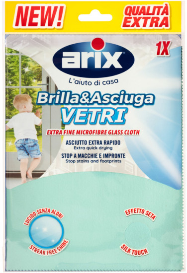 Салфетка для стекла из микрофибры «Brilla and Asciuga Vetri»