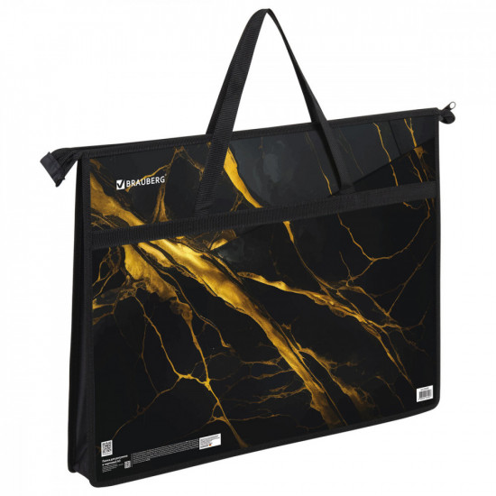 Папка с ручками «Black&gold marble»