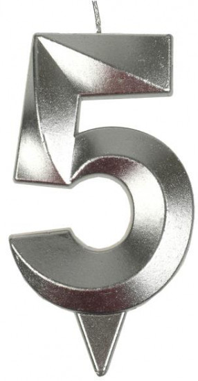Свеча для торта «Цифра 5»
