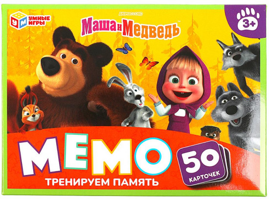 Игра настольная «Мемо. Маша и медведь»