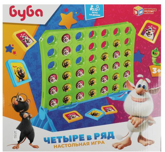 Игра настольная «Четыре в ряд» | Буба | Умные игры